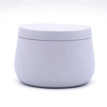 양초만들기 향초 캔들만들기 뚜껑이 있는 8oz 양초 틴 캔 대량 DIY 블루 용기 만들기위한 항아리 예술 및, 02 white
