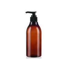 화장품공병-샴푸형 디스펜서 펌프 에센스용기, 300ml-갈색+검은색펌프(28파이)