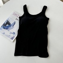 요가 필라테스 U칼라 슬링 조끼 용 내부 스트랩 패드한 여름 요가 스포츠 외부 착용 짧은 뷰티 백 속옷 6aEA3d, 01 M, 07 Black ZZ008 regular Style