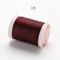 가죽공예실 레자실 가죽초실 0.5mm 120m 라운드 트위스트 왁스 스레드 문자열 가죽 바느질 DIY 수공예 도구, 한개옵션1, 15 15