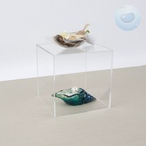 SOCEAN 투명 오픈 디피 박스 아크릴 빈 정사각 상자 150 PVC 사각통 커피 캡슐통 촬영 소품 받침대 전시 투명 케이스 플라스틱 박스 피규어 정리함 디스플레이 PP 상자 캡슐 보관함 OPEN BOX