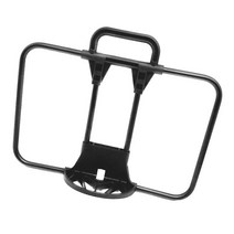 접이식 자전거 캐리어 브래킷 전면 가방 홀더 패니어 어댑터 배낭 지원 마운트 키퍼, 30cmx25cm, 금속, 블랙02