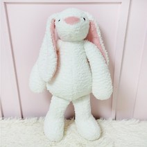 롱이토끼애착인형 신생아 아기 국민 출산선물, 롱이36cm 연핑크, 선택안함