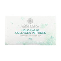 솔루메브 Solumeve 에이지리스 뷰티 CoQ10 및 식물 성분 함유 액상 해양 콜라겐 모발 피부 및 손발톱 지원 복숭아 맛 10병 각 50ml(1.69fl oz) 미국 직구, 1개