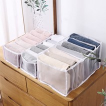 매쉬 옷정리함 옷정리 노하우 수납방법 아기옷 수납함, 중형 7칸, 그레이