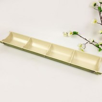 참대 네칸 접시 251-23.6 UU 회정식 초밥 멜라민, 참대네칸접시251-23.6, 1개