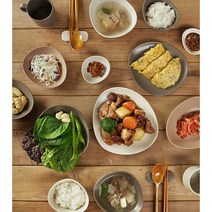 조약돌그릇 2인 12P, 베이지