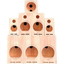 스피커통 DIY 스피커만들기 북쉘프 튜닝 사운드 빈상자 우퍼, 원목 상자 (왕복 빈도) 6.5 인치