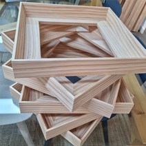 이안아트 원목관액자 올림액자 우드프레임 50호, 높은(3.5cm), 1개