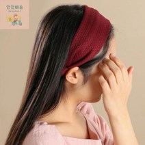 웨일테일 포인트_레드_[엔젤슈슈]_헤어밴드_머리띠_물결무늬 B74B