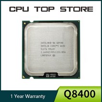 100% 작동 코어 2 쿼드 Q8400 프로세서 2.66GHz 4MB 1333MHz 소켓 775 cpu 127181, 없음