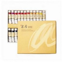 알파색채 채향 동양화 물감세트 15ml 24색, 없음