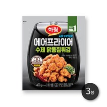 하림 에어프라이어수제닭똥집튀김 400g 3봉, 3개