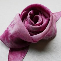 천연염색 인견100% 스카프 핫핑크