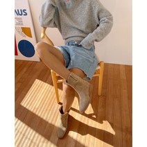 웨스턴 숏 앵클부츠 3cm 스웨이드