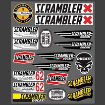 반사 두카티 스티커 데칼 1 세트 빈티지 몬스터 스크램블러 멀티스트라다 퍼포먼스용 이탈리아 코스 로고 821 620, PHFG005