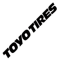 TOYO TIRES 토요타이어 데칼 튜닝 스티커, 1개, 그레이(대)