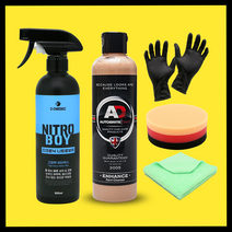 디크로닉 니트로보이 500ml 워터리스 물왁스 카나우바 퀵디테일러 차광택코팅, 1.니트로보이+타월+장갑