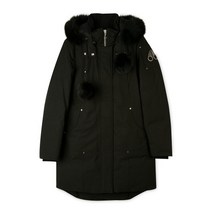 무스너클 여성 로고 폭스퍼 스틸링 블랙 롱패딩 MK2003LP 291