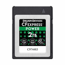 Delkin 디바이스 CF익스프레스 파워 타입B 메모리 카드 (DCFX1-2TB), 64GB_카드