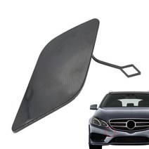 자동차 앞 범퍼 견인 고리 아이 커버 메르세데스 E 클래스 W212 E300 E350 E400 E500 2008-2013 블랙 액세서리, 02 Black passenger side