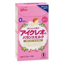 Glico ICREO Baby Balance Milk Stick 글리코 아이크레오 밸런스 밀크 스틱 분유 (0-1세) 12.7gx10입 4팩