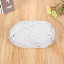 뜨개실 쟈이언트얀 형광뜨개실코튼 니트 천으로 양모 t-셔츠 원사 DIY 소프트 직조 카펫 담요 가방 39 색, 20 라이트 그레이