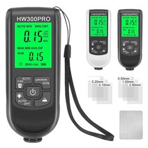 도막측정기 도막두께측정기 hw-300 pro 코팅 0-2000um 자동차 페인트 디지털 lcd 필름 자동차 코팅, 블랙