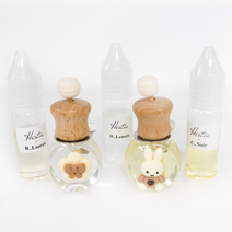 차량용 디퓨저 용기 미니디퓨저 용기+10ml 디퓨저 세트, 소녀(화이트), D_Blooming