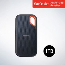 샌디스크 외장SSD Extreme 익스트림 방수 방진 휴대용 포터블 E61, 1TB, 블랙