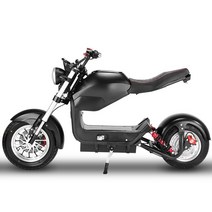 모델 전기 스쿠터 1500W 팻 휠 Citycoco 성인 바이크 오토바이 헬기 60V 20AH 45KM COC E 자전거, [02] Matte Black