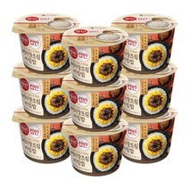 햇반 컵반 버터 장조림 비빔밥, 216g, 9개