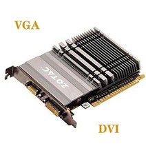 중고 ZOTAC 비디오 카드 GeForce GT610 2GB 64Bit GDDR3 그래픽 카드 NVIDIA 오리지널 GT 610 2GD3 DVI VGA PCI-E 용 GPU 맵