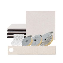 현관문 차음재 소음 외풍 차단 방음재 자석식 방진 음악연습실 방문방음, 방마다방음 문고리세트 그레이 74