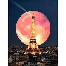 사랑의 도시 파리 에펠탑 전경 우드 직소퍼즐 아름다운 풍경화 재물 행운 들어오는 조각퍼즐 집순이 선물 쉬는 시간 즐기는 그림퍼즐 집콕취미 스트레스 해소 최신상, 에펠탑 전경 풍경 퍼즐도안04, 300조각
