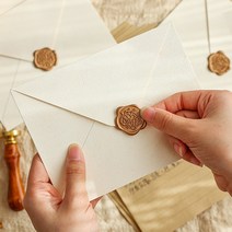 1+1 실링왁스 인장 청첩장 초대장 결혼 답례품 스티커, 3실링스티커-웰컴