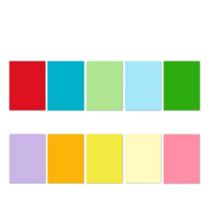 컬러복사지 A4컬러페이퍼 500장컬러 복사용지 80g사무실 제본 도매 형광 프린트 인쇄 어린, T08-컬러종이 진빨강 A4 70g-500장