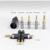 Focal Clear Elex Elegia Stellia용 혼합 편조 케이블 듀얼 3.5mm 헤드폰 플러그 16 코어 실버 OCC OFC LN008258, [07] 5m, [08] Type C Plug