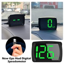 GPS HUD Gps Hud 디지털 속도계 헤드 업 디스플레이 범용 자동차 액세서리 큰 글꼴 트럭 부품, 한개옵션0