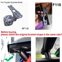 GreenYi-4.3 인치 TFT LCD 자동차 특수 브래킷 백미러 모니터 주차 지원 시스템 2 RCA 비디오 플레이어 입력, 13 bracket F118-