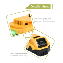 DeWalt 20V 6.0Ah MAX XR 배터리 전원 도구 교체 DCB184 3A 볼트, 01 Charger 1PCS