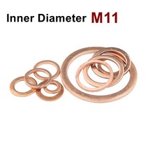 고무바킹 고무패킹 캡 실리콘패킹 구리 플랫 와셔 M11 씰 가스켓 내경 11mm 씰링 링 얇은 시트 T3 레드, 11 11x19x2 (10pcs), 11 11x19x2 (10pcs)