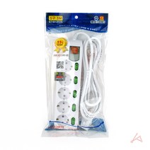 VEDANA_ 국내산 KS 고용량 5구 멀티 탭 콘센트 3m 선 16A 250V 난열 내연 성 수지 8546644p, 기본, 기본