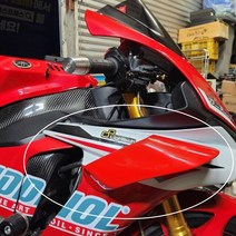 YZF R6 윙렛 공기 역학 윙 스포일러 볼트 포함 페어링 다운포스 오토바이 부품 야마하 YZFR6 2008-2016 2, 05 빨간