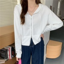 2023 NEW 여성 가을옷 얇은후드티 후드집업캐주얼 쇼트 긴팔 상의