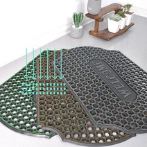 수지매트 웰컴 프리미엄 현관매트_B타입 60x90, 골드