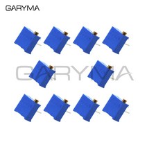 10pcs 3296p 3296 1k 2k 5k 10k 20k 50k 트리밍 트림 냄비 트리머 전위차계 3296p-1-102 3296p-1-202 3296p-1-502, 100k 옴