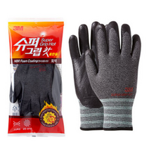 3M 겨울 혹한기 기모장갑 슈퍼그립 핫, L, 16개