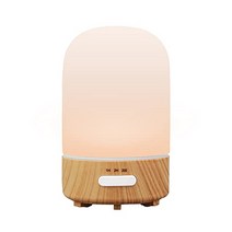 Fashome 아로마 가습기 탁상 아로마 디퓨저 닦은 유리 초음파식 타이머 침대 옆 램프 조용한 100ML 휘도 조정 전구색 간접 조명 공수 방지 침실 어린이 방 직장 건조공기 정화화분증 대책