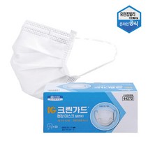 유한킴벌리 크린가드 면체마스크 44272흰색 886-4547, 50매, free, 상세 설명 참조